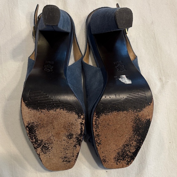 MICHAEL Michael Kors Blue Suede Heels - Picture 2 of 9